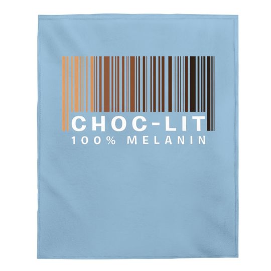 Choc-lit 100% Melanin Shades Black Pride Baby Blanket