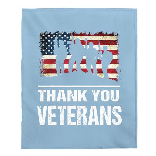 Thank You Veterans Day Baby Blanket
