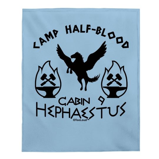 Camp Half Blood Cabin 9 Hephaestus Baby Blanket