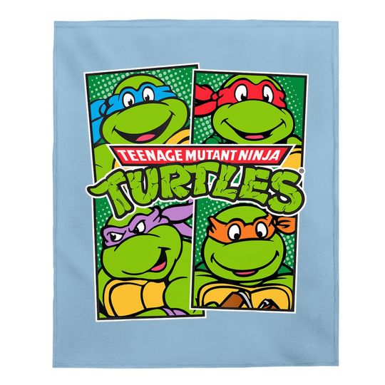 Teenage Mutant Ninja Turtles Paneled Characters Baby Blanket