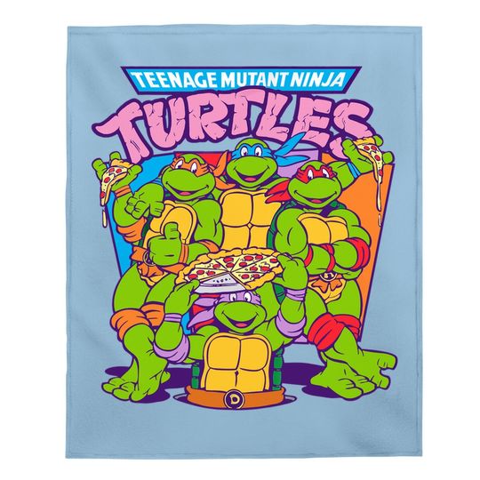 Teenage Mutant Ninja Turtles Pizza & Smiles Baby Blanket