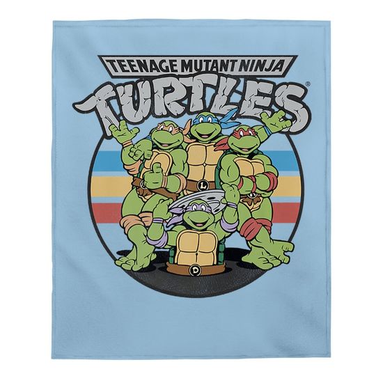Teenage Mutant Ninja Turtles Retro Spot Logo Baby Blanket-baby Blanket