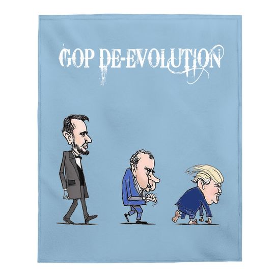 Trump Evolution Republican Gop Baby Blanket