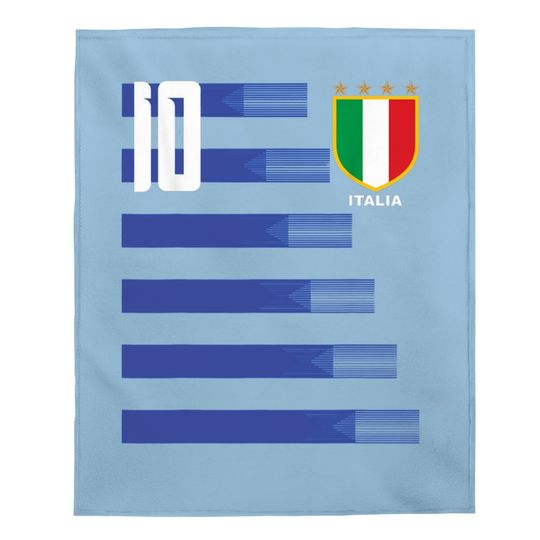 Italia Jersey Italiano Calcio Soccer Baby Blanket