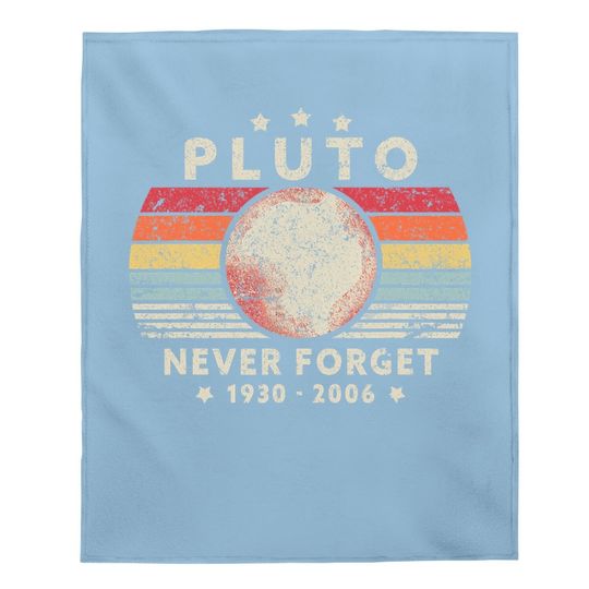 Discover Retro Style Space Never Baby Blanket