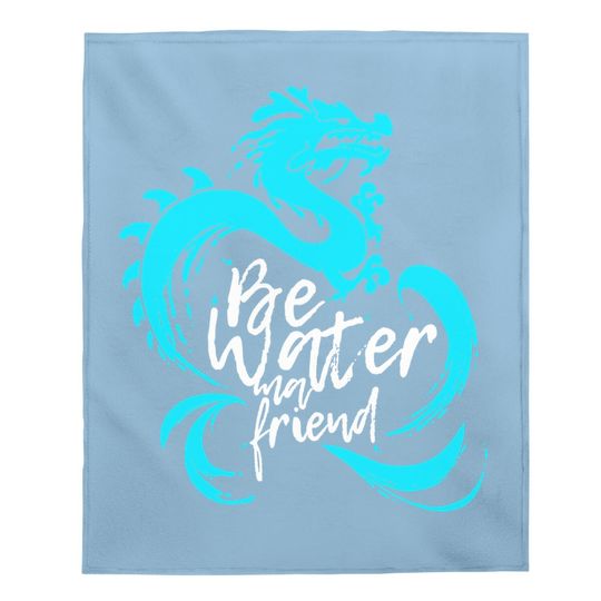 Bruce Lee Quote Kung Fu Fighter Baby Blanket