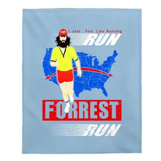 Forrest Gump Run Forrest Run Tom Hanks Baby Blanket