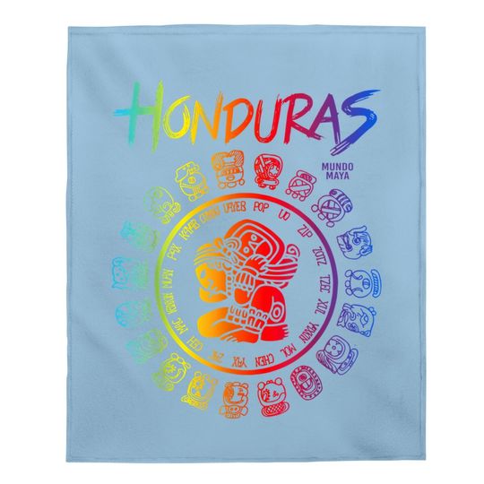 Honduras Calendario Maya Baby Blanket