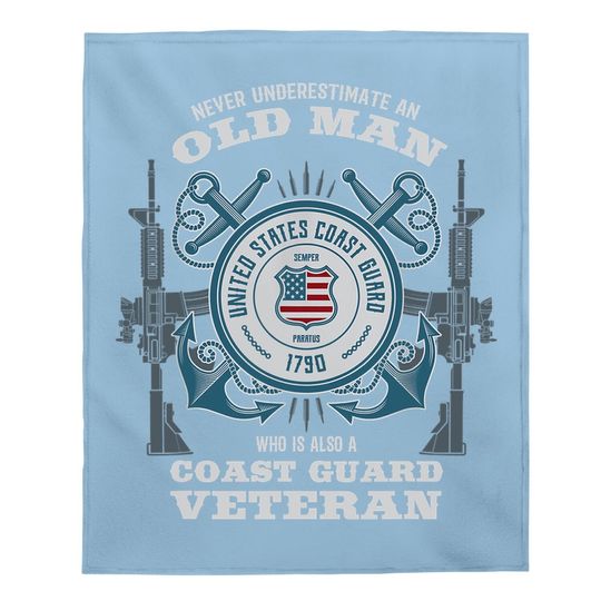 U.s Coast Guard Veteran Baby Blanket