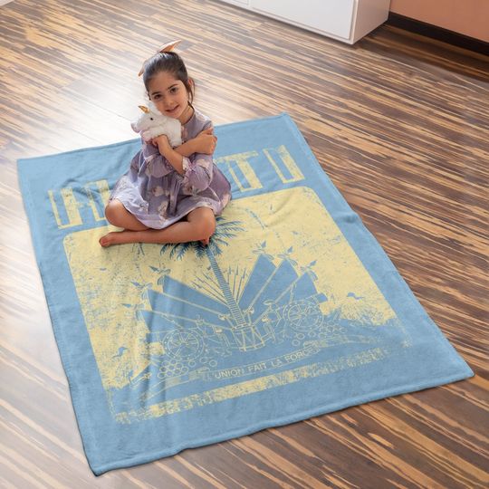 Haiti 1804 | Haitian Flag Baby Blanket