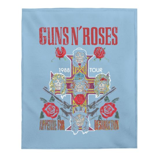 The Guns N Roses Baby Blanket Vintage 1980s