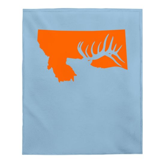 Montana Elk Hunting Baby Blanket