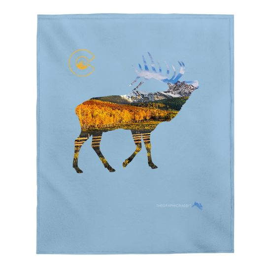 Colorado Elk Hunting Baby Blanket