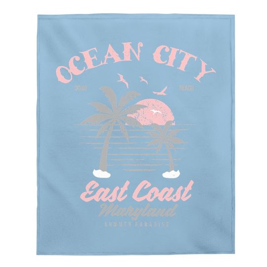 Ocean City Summer Paradise Baby Blanket