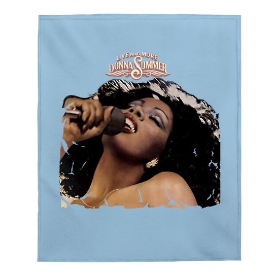 Donna Summer Live And More Casual Music Theme Classic Short Sleeve Baby Blanket