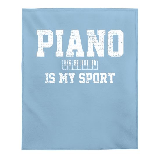 Piano Music Keyboard Musical Instrument Baby Blanket