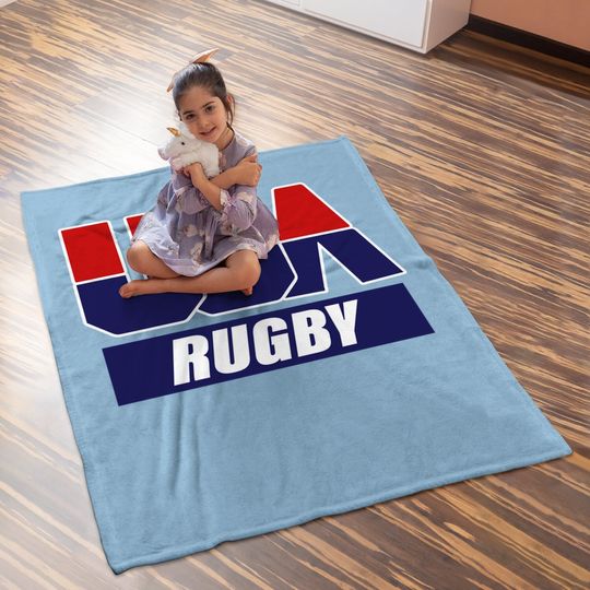 Rugby 2021 Usa Team Baby Blanket