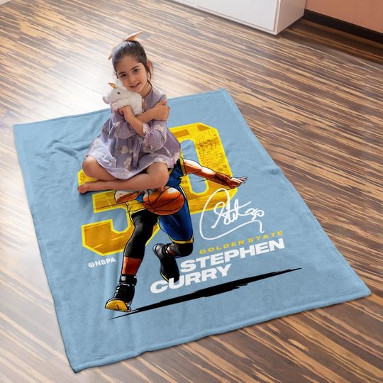 500 Level Steph Curry Golden State Basketball Baby Blanket