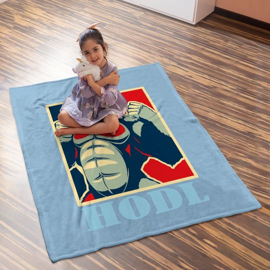 Hodl Hope Style Ape Gme Game Stonk Baby Blanket