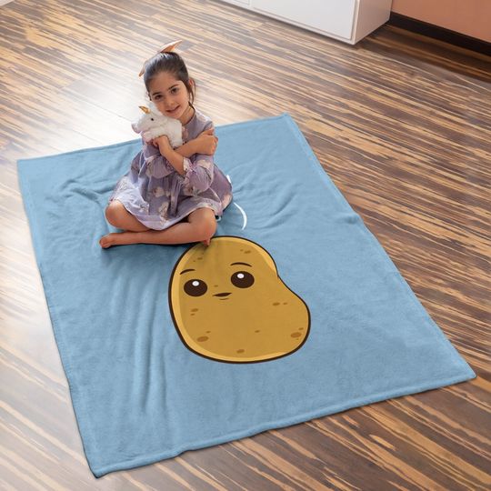 Potatoes I Don't Know I'm Just A Potato Baby Blanket
