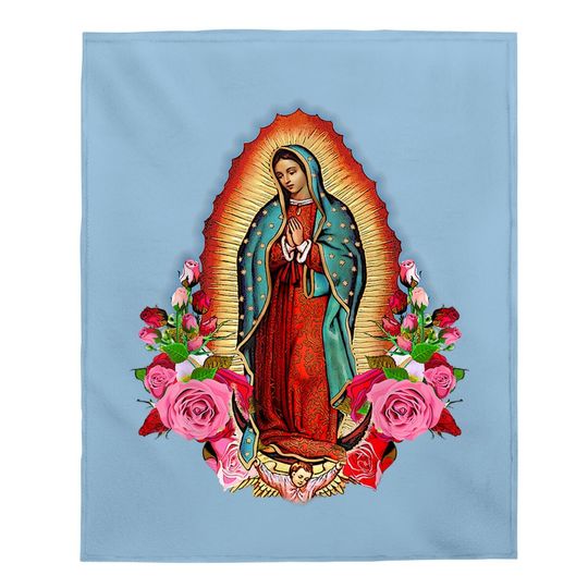Our Lady Of Guadalupe Saint Virgin Mary Baby Blanket
