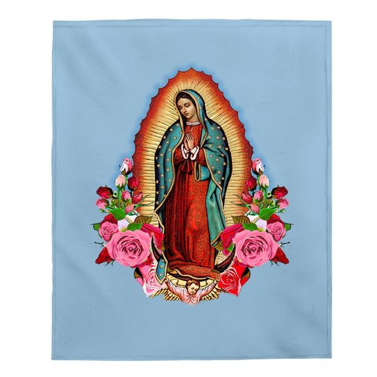 Our Lady Of Guadalupe Saint Virgin Mary Baby Blanket