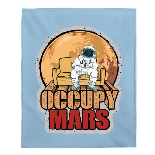 Elon Musk Occupy Mars Baby Blanket