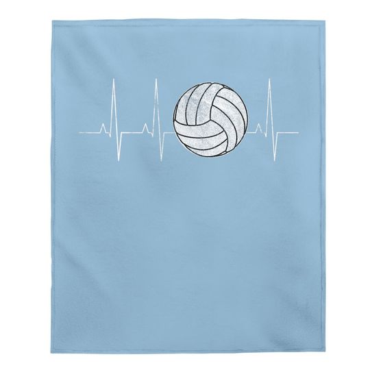 Volleyball Heartbeat Baby Blanket As Baby Blanket