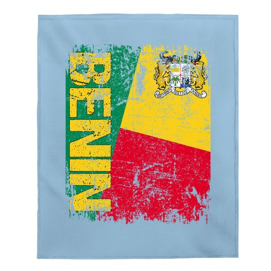 Benin Baby Blanket Flag Vintage