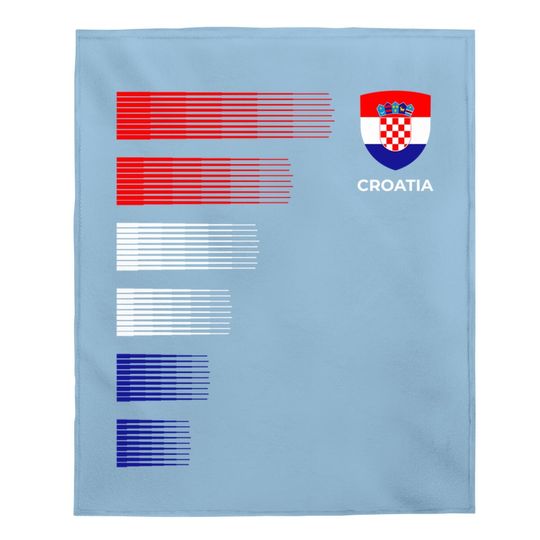 Croatia Football Jersey Baby Blanket