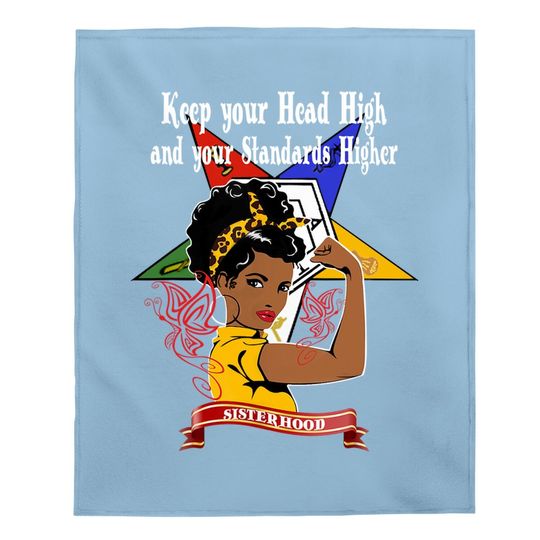 Order Of The Eastern Star Oes Sisterhood Keep Your Head High Baby Blanket