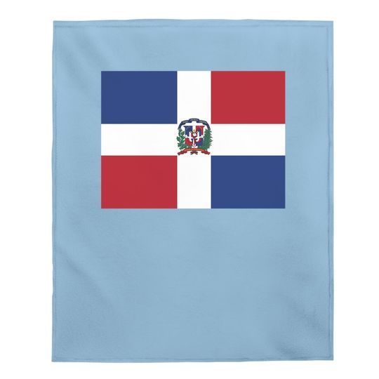 Aifris Dominican Republic Flag Cotton Baby Blanket
