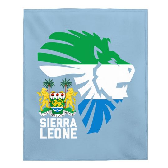 Sierra Leone Seal Lion Africa Diaspora Gift Baby Blanket