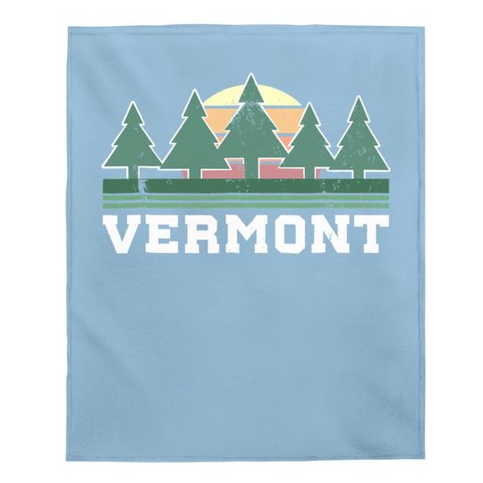 Vermont Baby Blanket Retro Vintage Baby Blanket