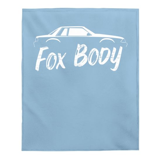 Foxbody Notchback 5.0 American Stang Muscle Car Notcht Baby Blanket