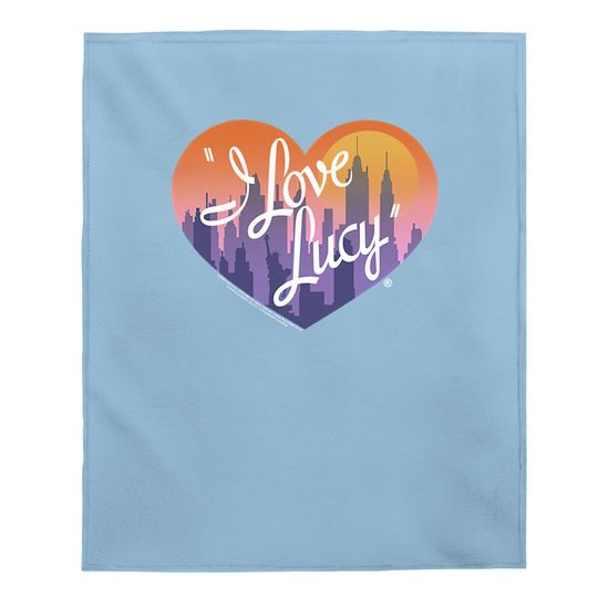 I Love Lucy Baby Blanket City Logo Black Baby Blanket