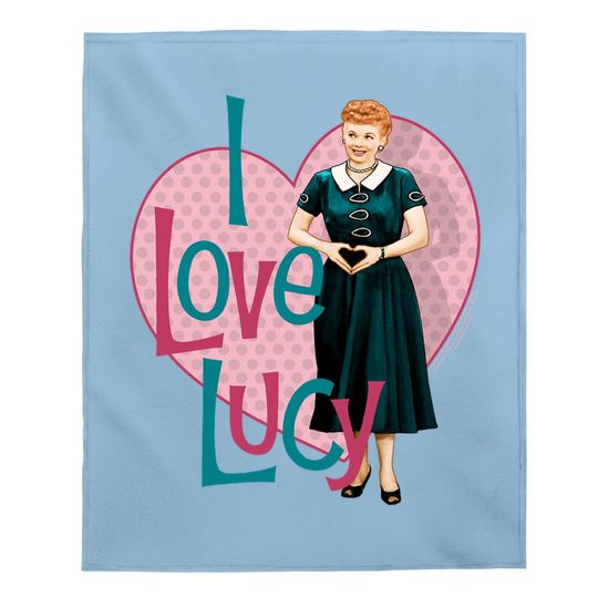 I Love Lucy Classic Tv Comedy Lucille Ball Heart You Adult Baby Blanket