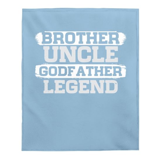 Funny Retro Brother Uncle Godfather Legend Baby Blanket