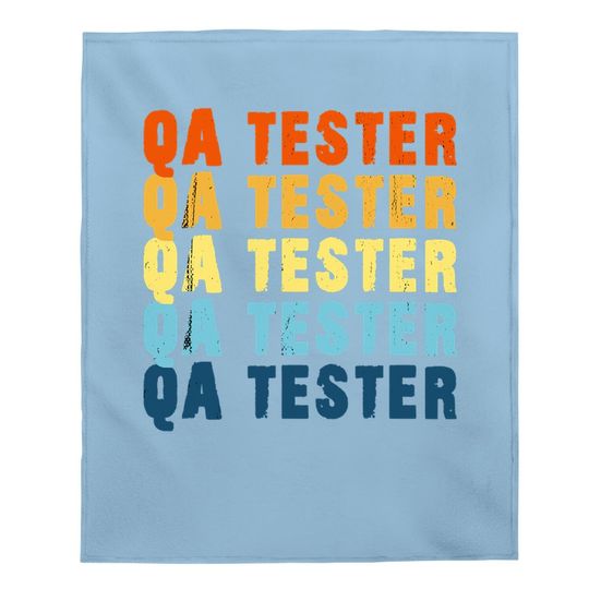Qa Tester Quality Assurance Software Engineer Geek Vintage Baby Blanket