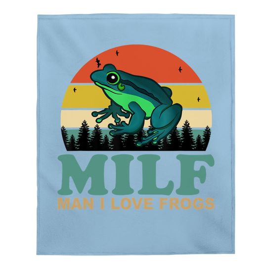 I Love Frogs Saying-amphibian Lovers Baby Blanket