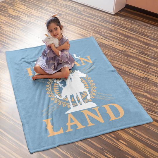 Native American Baby Blanket It's All Indian Land Native Immigrants Baby Blanket