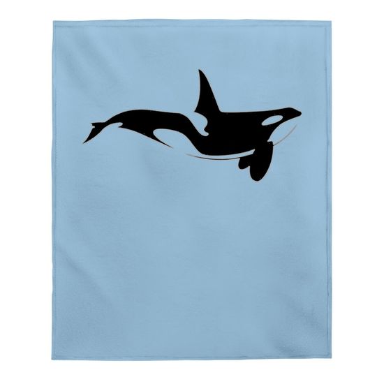 Save The Whales Ocean Orca Killer Whale Sea Conservation Baby Blanket