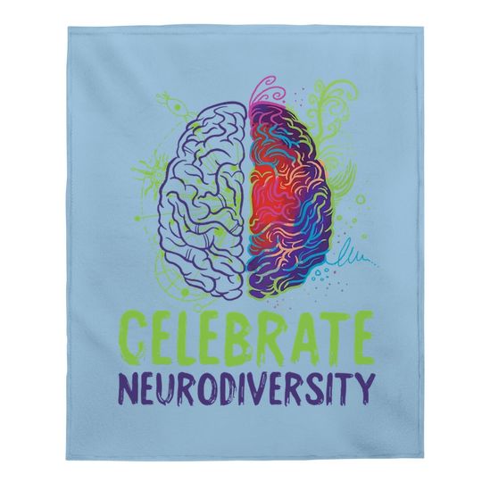 Autism Infinity Symbol Celebrate Neurodiversity Baby Blanket