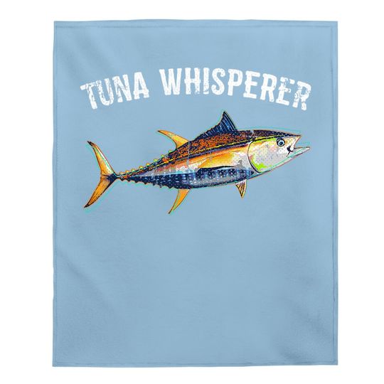 Tuna Whisperer Tuna Fishing Deep Sea Fishing Baby Blanket