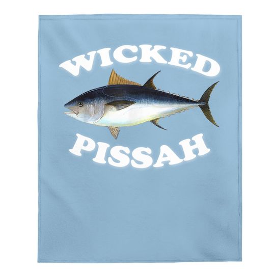Wicked Pissah Bluefin Tuna Illustration Fishing Angler Gear Baby Blanket