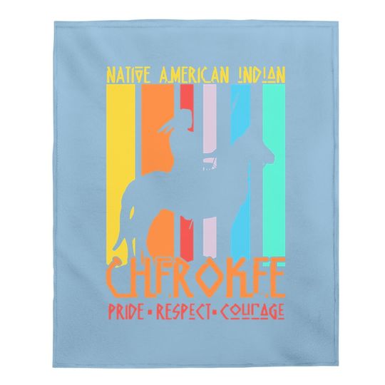 Native American Indian Vintage Baby Blanket