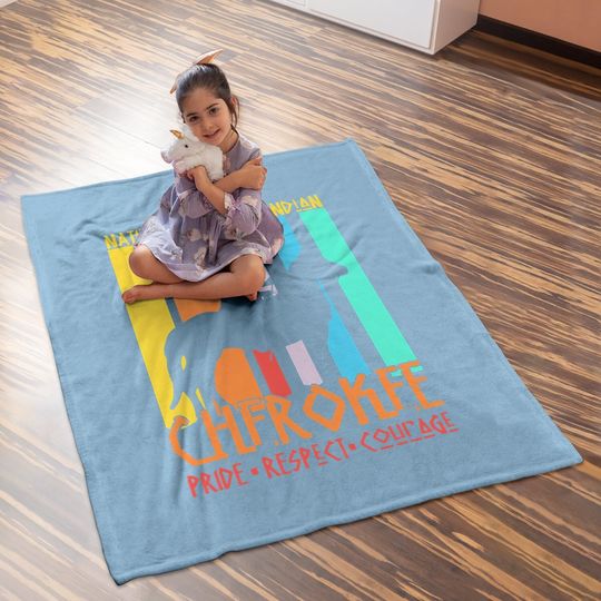 Native American Indian Vintage Baby Blanket