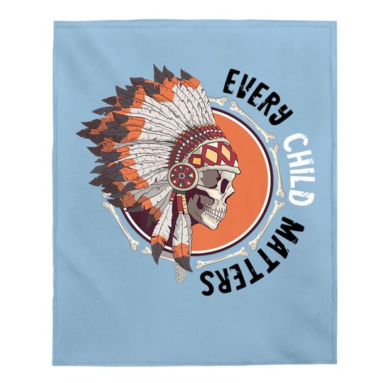 Every Child Matters Indigenous Education Native American Baby Blanket