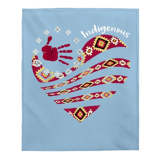 Indigenous Woman Native American Strong Baby Blanket