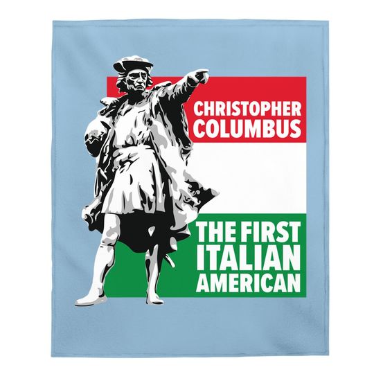 Save Columbus Day Baby Blanket
